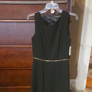 Max Studio Black Dress with Gold Detail
